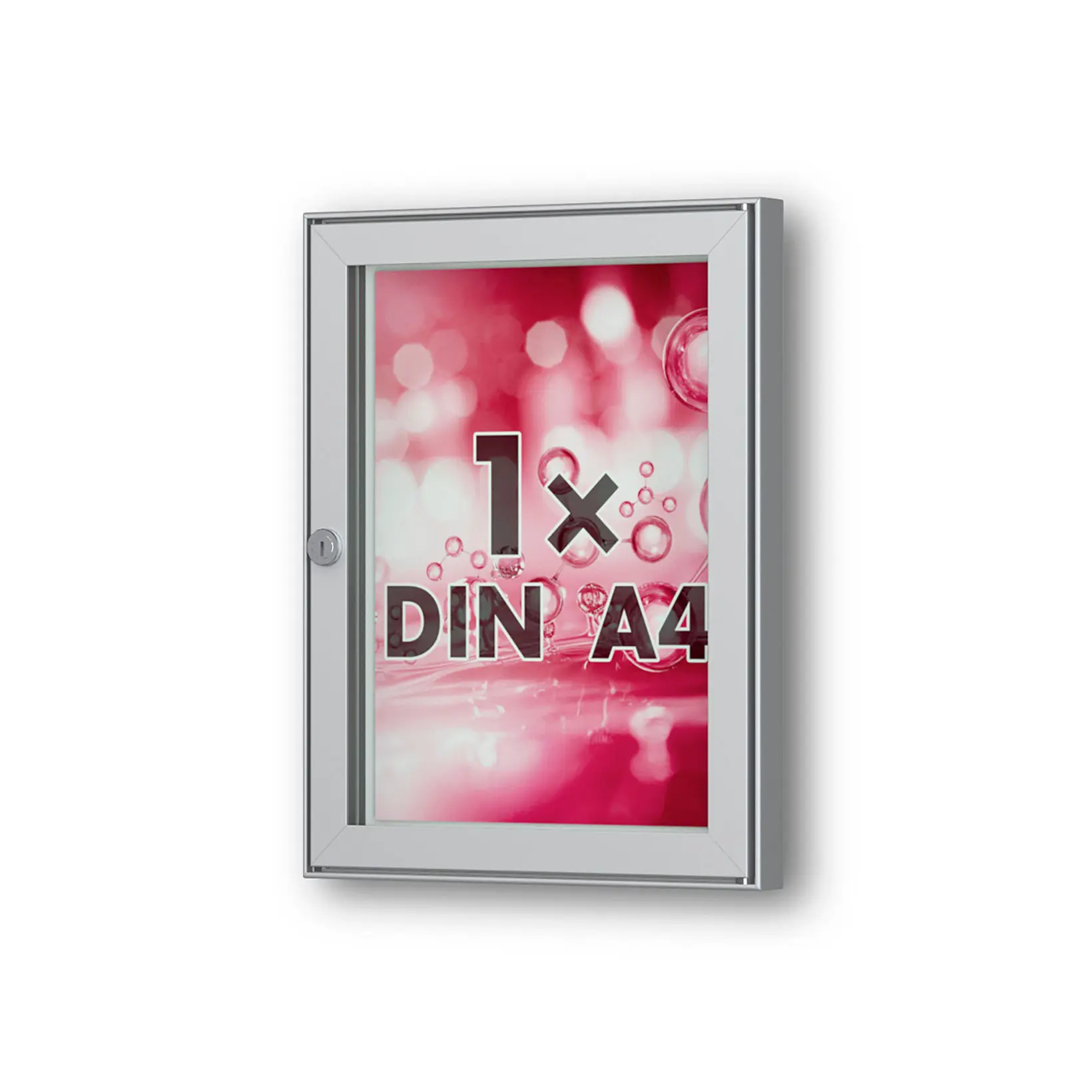 1 x DIN A4 Flachschaukasten Tesus - eckig