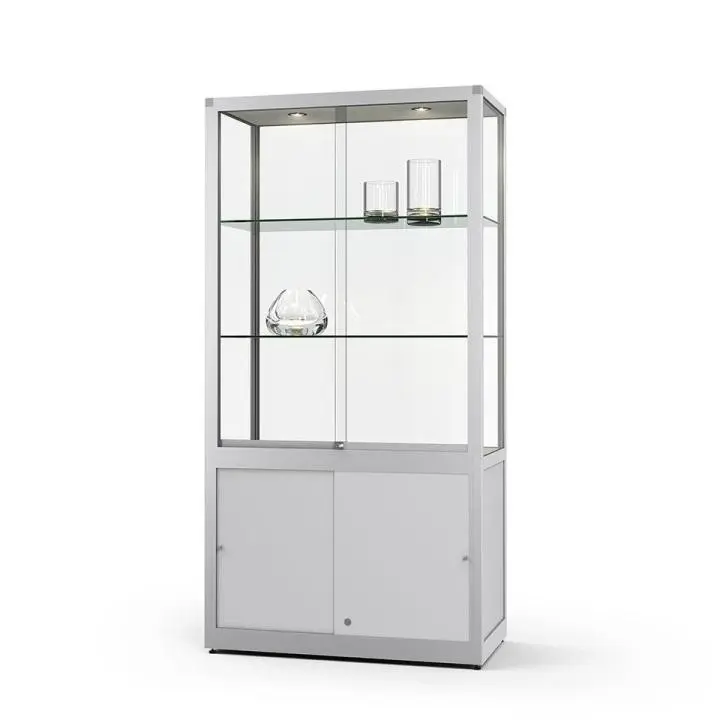 Glasvitrine mit Unterschrank