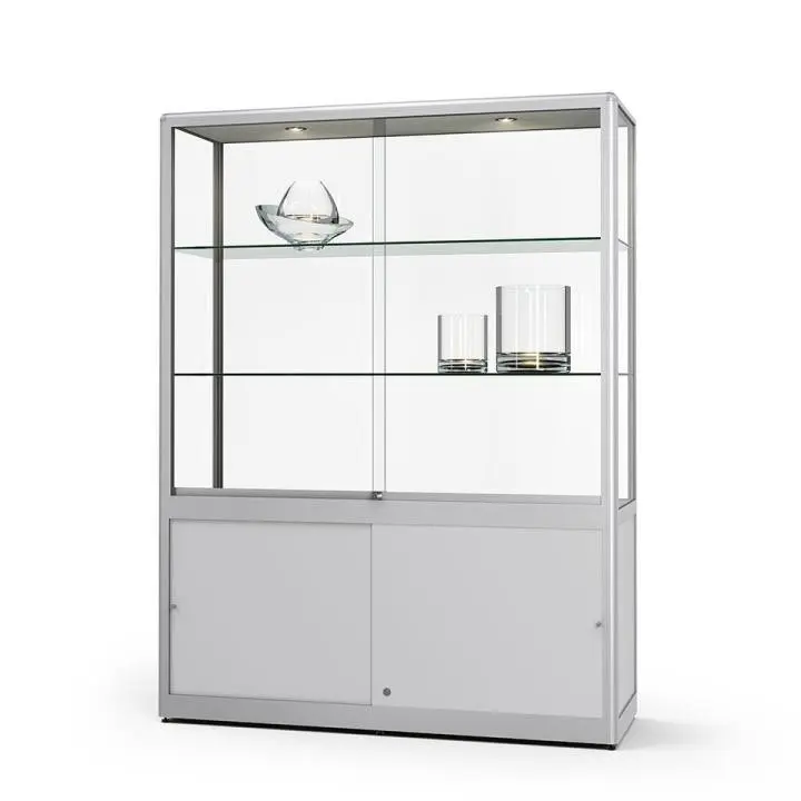 Glasvitrine mit Unterschrank